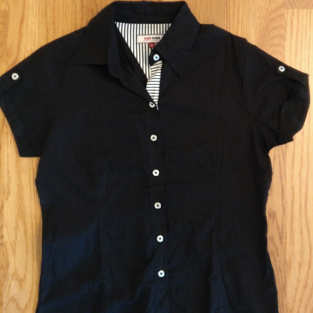 Bare Denim Black button down shirt